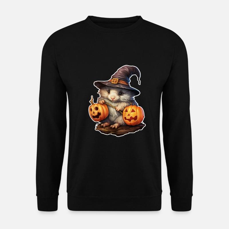 Halloween-Zaubermaus - Unisex Pullover - Schwarz
