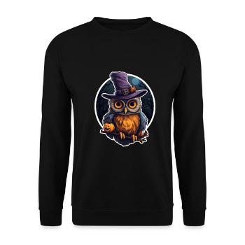 Halloween - Unisex Pullover - Schwarz - Vorne - Alina (178cm) & Michal (187cm)