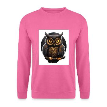 Eule - Unisex Pullover - Pink - Vorne