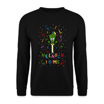 Lauch Helauch I Bims - Unisex Pullover - Schwarz - Vorne - Alina (178cm) & Michal (187cm)