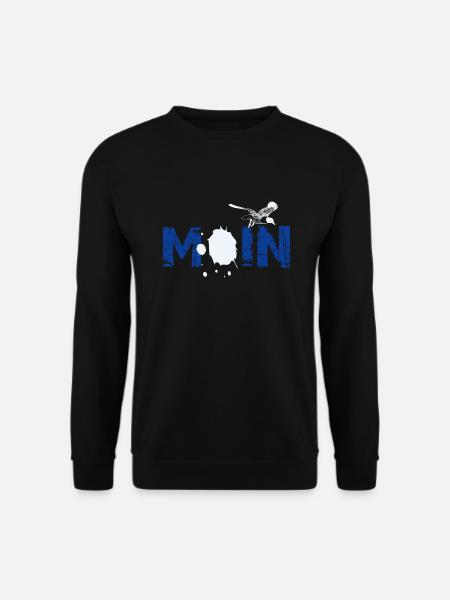 Moin Möwenschiss Klecks - Unisex Pullover - Schwarz