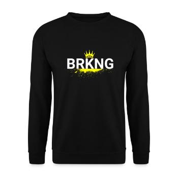 BierKNG - Unisex Pullover - Schwarz - Vorne - Alina (178cm) & Michal (187cm)