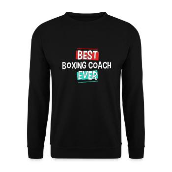 Meilleur entraîneur Boîte de tout cadeau boxeur temps - Sweat-shirt Unisexe - noir - Devant - Alina (178cm) & Michal (187cm)