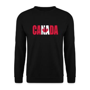 Canada - Kanada - Unisex Pullover - Schwarz - Vorne - Alina (178cm) & Michal (187cm)