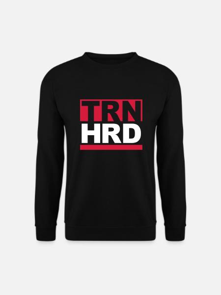 WORKOUT, GYM, TRAIN HARD - Unisex Pullover - Schwarz