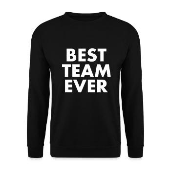 Best team ever - Unisex Sweatshirt - black - Front - Alina (178cm) & Michal (187cm)