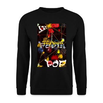 Paris Graf Street Art - Sweat-shirt Unisexe - noir - Devant - Alina (178cm) & Michal (187cm)