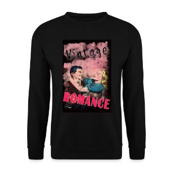 VINTAGE ROMANCE 2 von Yume Origins - Unisex Pullover - Schwarz - Vorne - Alina (178cm) & Michal (187cm)