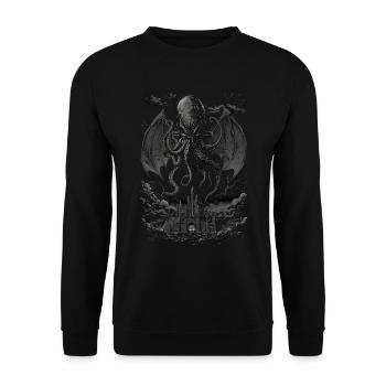 Cthulhu nightmare - Unisex Sweatshirt - black - Front - Alina (178cm) & Michal (187cm)