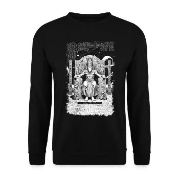 Sumerian god Anu - Unisex Sweatshirt - black - Front - Alina (178cm) & Michal (187cm)