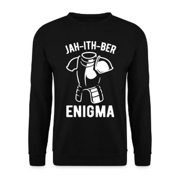 Enigma für Gamer - Unisex Pullover - Schwarz - Vorne - Alina (178cm) & Michal (187cm)