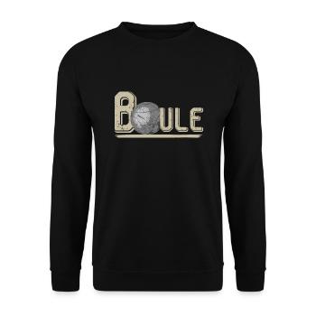 Boule Kugel - Unisex Pullover - Schwarz - Vorne - Alina (178cm) & Michal (187cm)