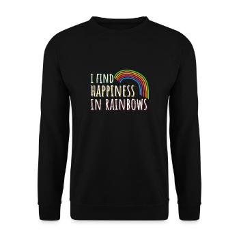 LGBTLGBTQ Rainbow Gay Lesbian Gift - Unisex Sweatshirt - black - Front - Alina (178cm) & Michal (187cm)