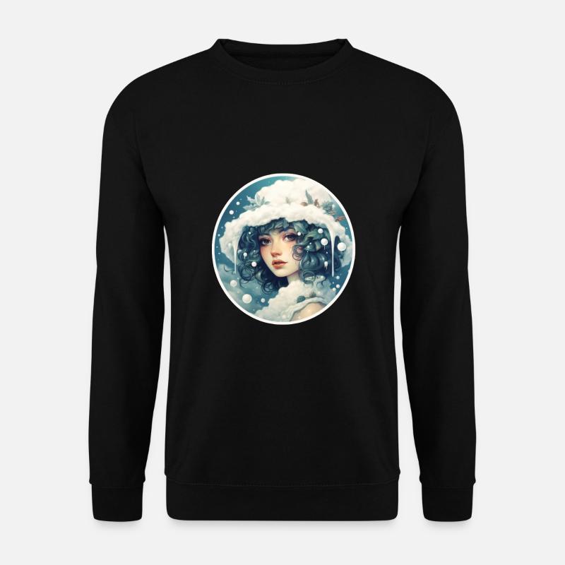 Wintermädchen - Unisex Pullover - Schwarz
