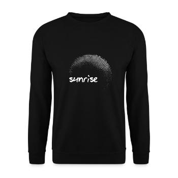 Sunrise, Sonnenaufgang - Unisex Pullover - Schwarz - Vorne - Alina (178cm) & Michal (187cm)