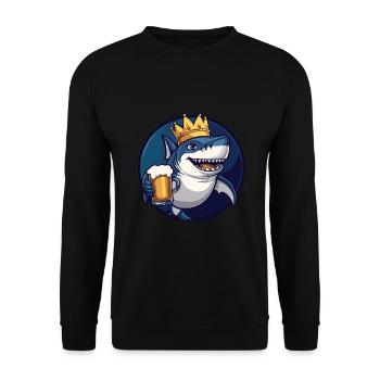 Hai Beer - Unisex Sweatshirt - black - Front - Alina (178cm) & Michal (187cm)