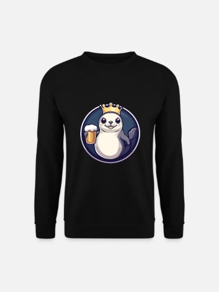 Seal Animal Beer - Unisex Sweatshirt - black