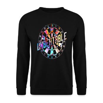 Fléchettes Fléchettes fléchettes - Sweat-shirt Unisexe - noir - Devant - Alina (178cm) & Michal (187cm)