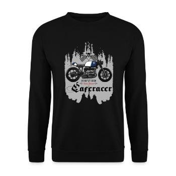 Caferacer Bavaria Custom Motorcycle Bavaria - Unisex Sweatshirt - black - Front - Alina (178cm) & Michal (187cm)