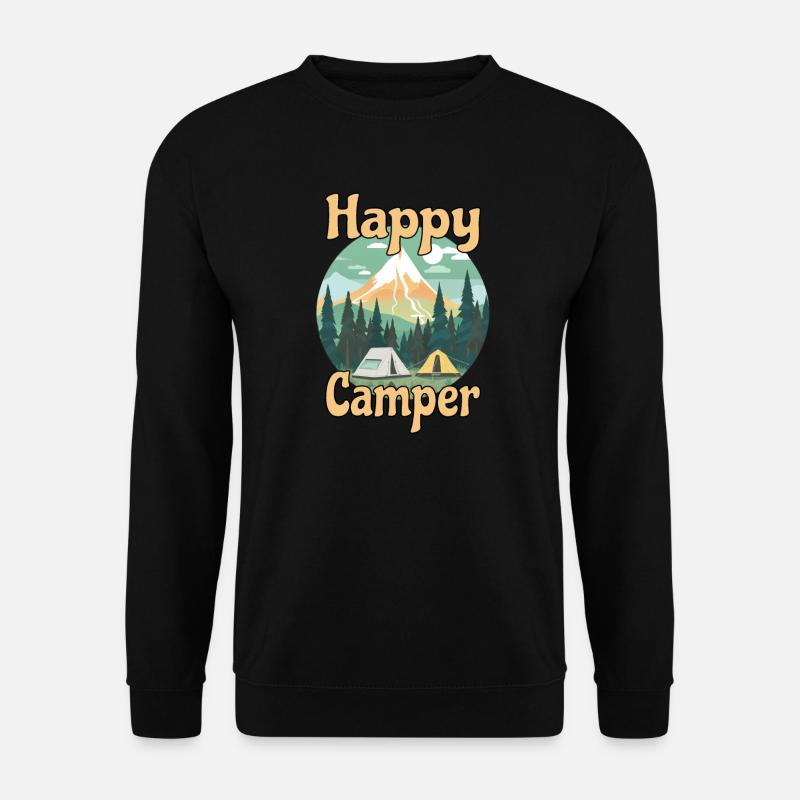 Fun camper and hiker lover - Unisex Sweatshirt - black