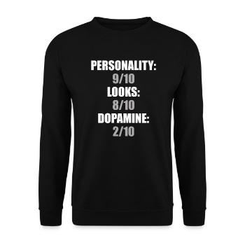 Funny Parkinsons Awareness - Unisex Sweatshirt - black - Front - Alina (178cm) & Michal (187cm)
