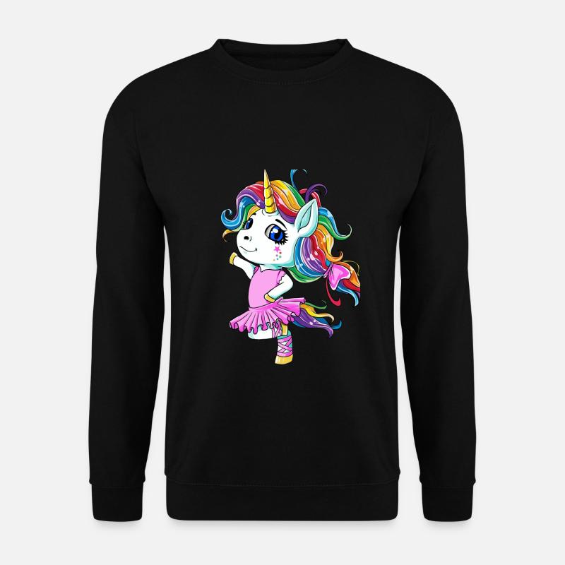 Ballett Einhorn Ballerina - Unisex Pullover - Schwarz