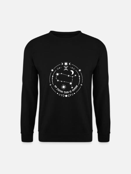 Sternzeichen Zwillinge - Unisex Pullover - Schwarz