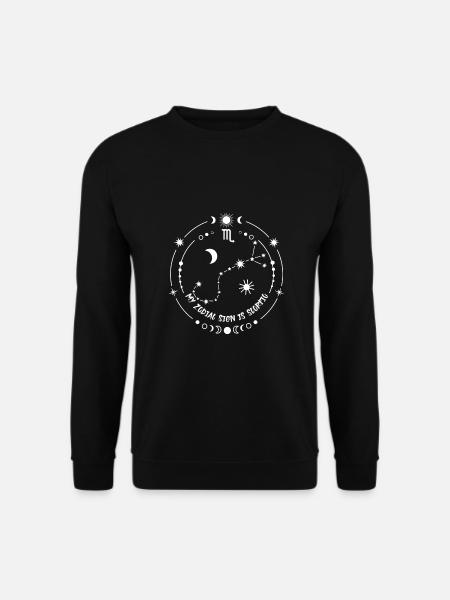 Schönes Sternzeichen Skorpion - Unisex Pullover - Schwarz