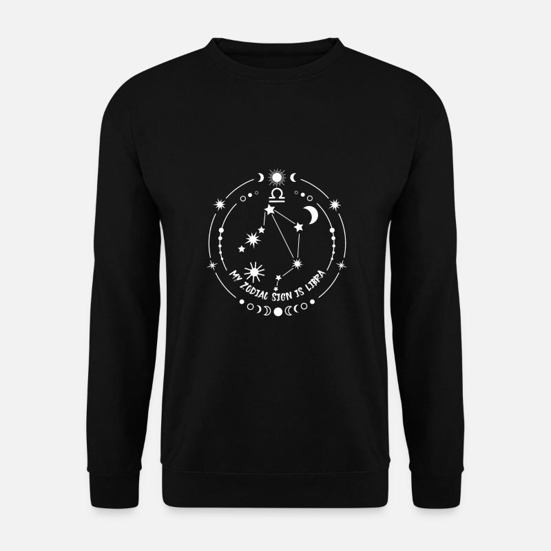 Sternzeichen Waage - Unisex Pullover - Schwarz
