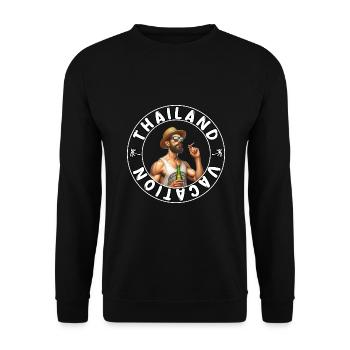 Tenue de fête de vacances en Thaïlande - Sweat-shirt Unisexe - noir - Devant - Alina (178cm) & Michal (187cm)