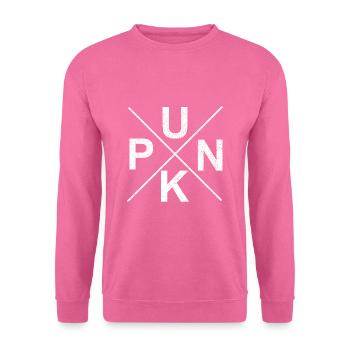 PUNK Brusttasche - Unisex Pullover - Pink - Vorne