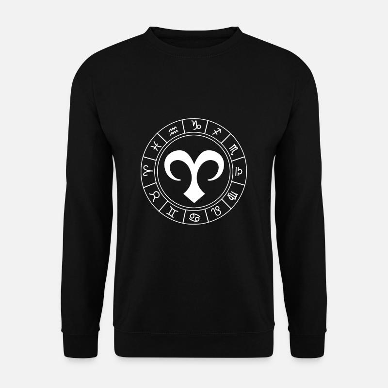 Sternzeichen Widder - Unisex Pullover - Schwarz