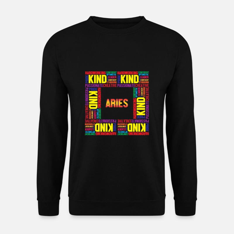 Sternzeichen Widder - Unisex Pullover - Schwarz