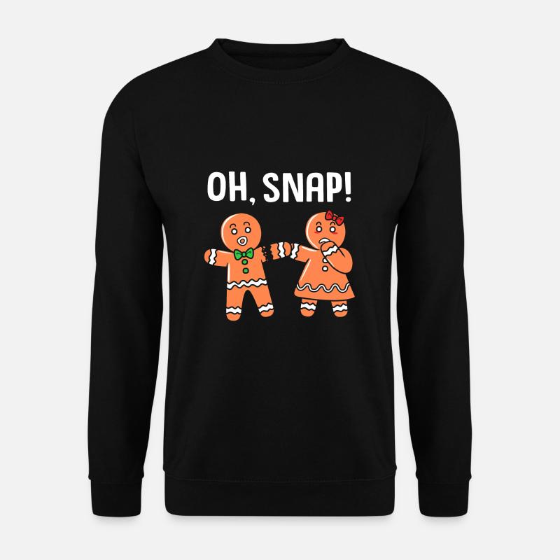 Lebkuchenmann Lebkuchenherz Lebkuchen Naschen - Unisex Pullover - Schwarz