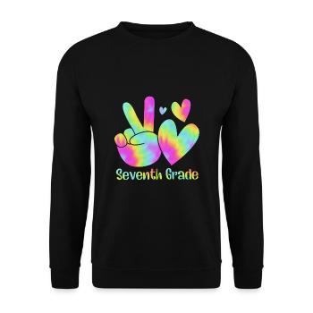 7th Grade - Unisex Sweatshirt - black - Front - Alina (178cm) & Michal (187cm)