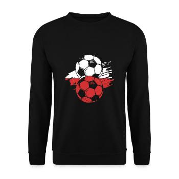 Pologne Polonais - Sweat-shirt Unisexe - noir - Devant - Alina (178cm) & Michal (187cm)