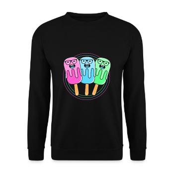 Pool Party - Unisex Pullover - Schwarz - Vorne - Alina (178cm) & Michal (187cm)