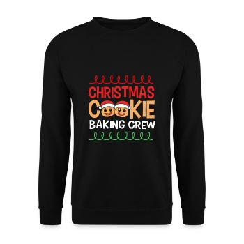 Gingerbread Man Gingerbread Heart Gingerbread Snacking - Unisex Sweatshirt - black - Front - Alina (178cm) & Michal (187cm)