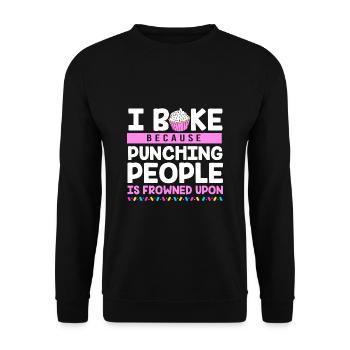 Gâteau Tartelette Décoration Gâteau - Sweat-shirt Unisexe - noir - Devant - Alina (178cm) & Michal (187cm)