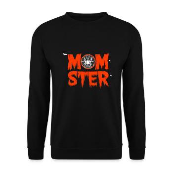 Halloween Maman Maman Monstre Araignée Drôle - Sweat-shirt Unisexe - noir - Devant - Alina (178cm) & Michal (187cm)