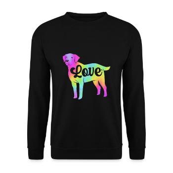 Chesapeake Bay Retriever - Unisex Pullover - Schwarz - Vorne - Alina (178cm) & Michal (187cm)