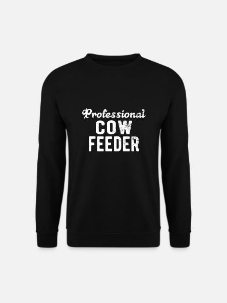 COW FARMER: Cow Feeder - Unisex Sweatshirt - black