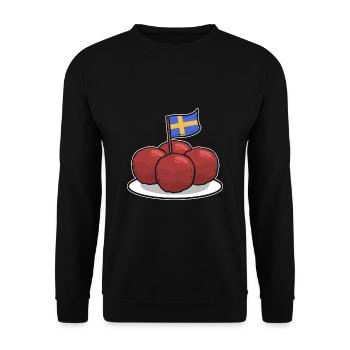 Suède Boulettes de viande suédoises - Sweat-shirt Unisexe - noir - Devant - Alina (178cm) & Michal (187cm)