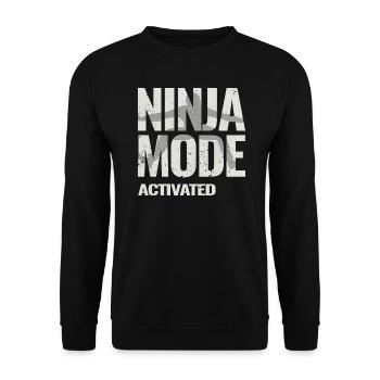 Ninja Warrior - Ninja Fashion Activated - Unisex Sweatshirt - black - Front - Alina (178cm) & Michal (187cm)