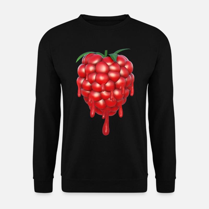 Raspberry drips - Unisex Sweatshirt - black