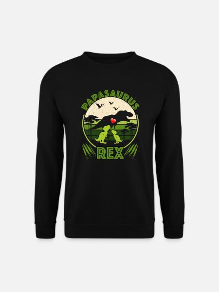 Papasaurus Rex - Sweat-shirt Unisexe - noir