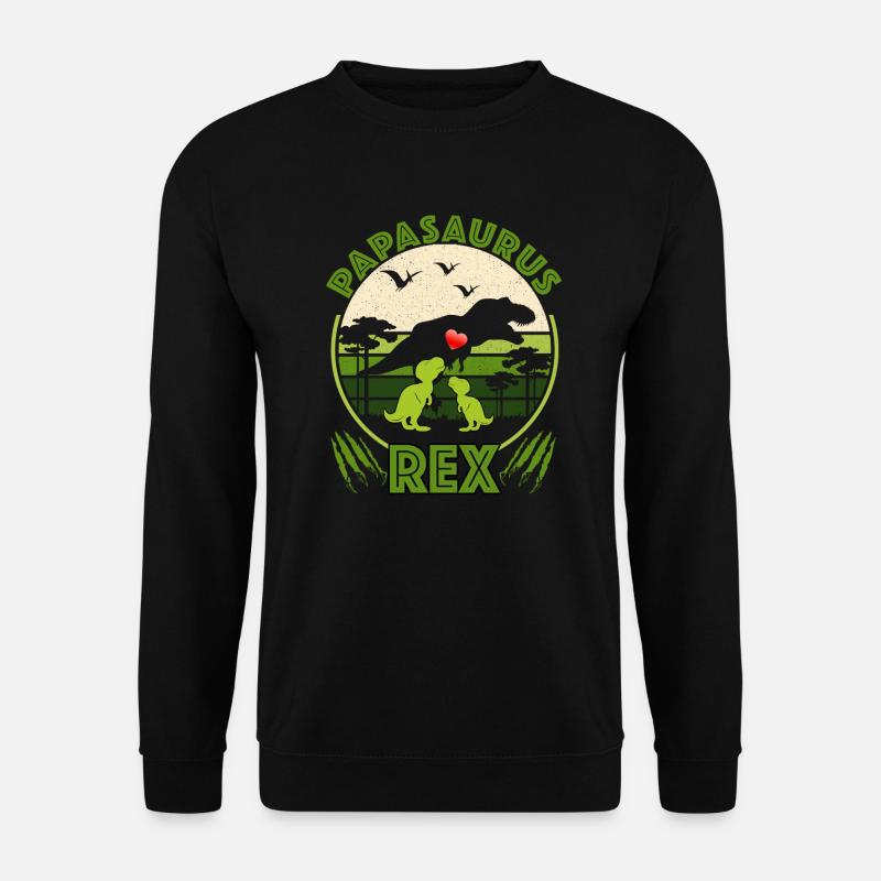 Papasaurus Rex - Unisex Sweatshirt - black
