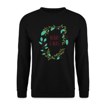 Joyeux Noël - Sweat-shirt Unisexe - noir - Devant - Alina (178cm) & Michal (187cm)