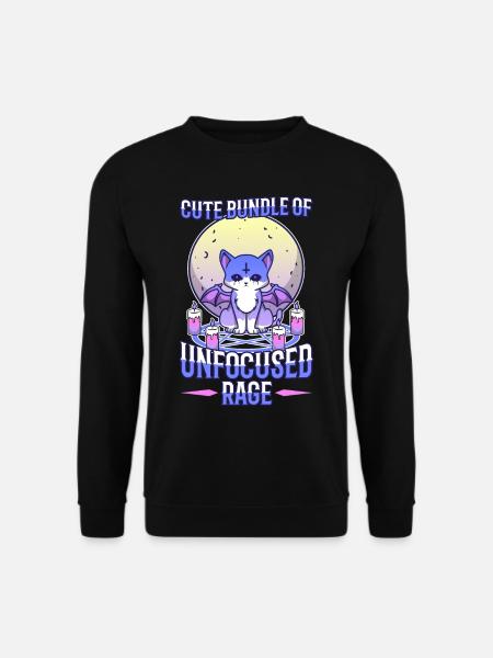 Cute Bundle Of Unfocused Rage - Unisex Sweatshirt - black