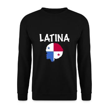 Afro Latina - Unisex Sweatshirt - black - Front - Alina (178cm) & Michal (187cm)